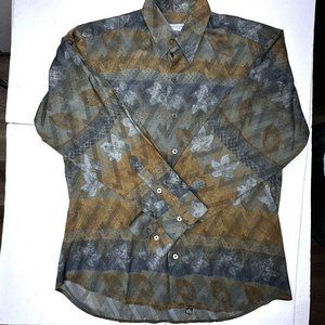 Bullock and Jones‎ men's long sleeve shirt Size medium Made In USA!